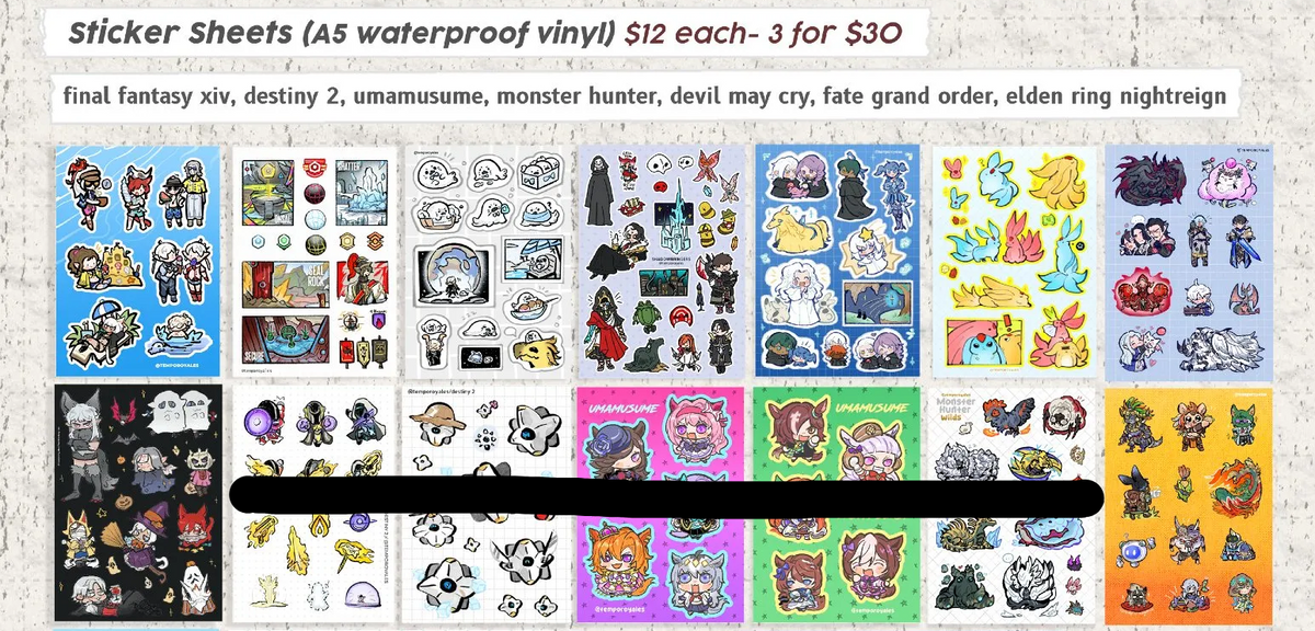 DEB Sticker Sheets