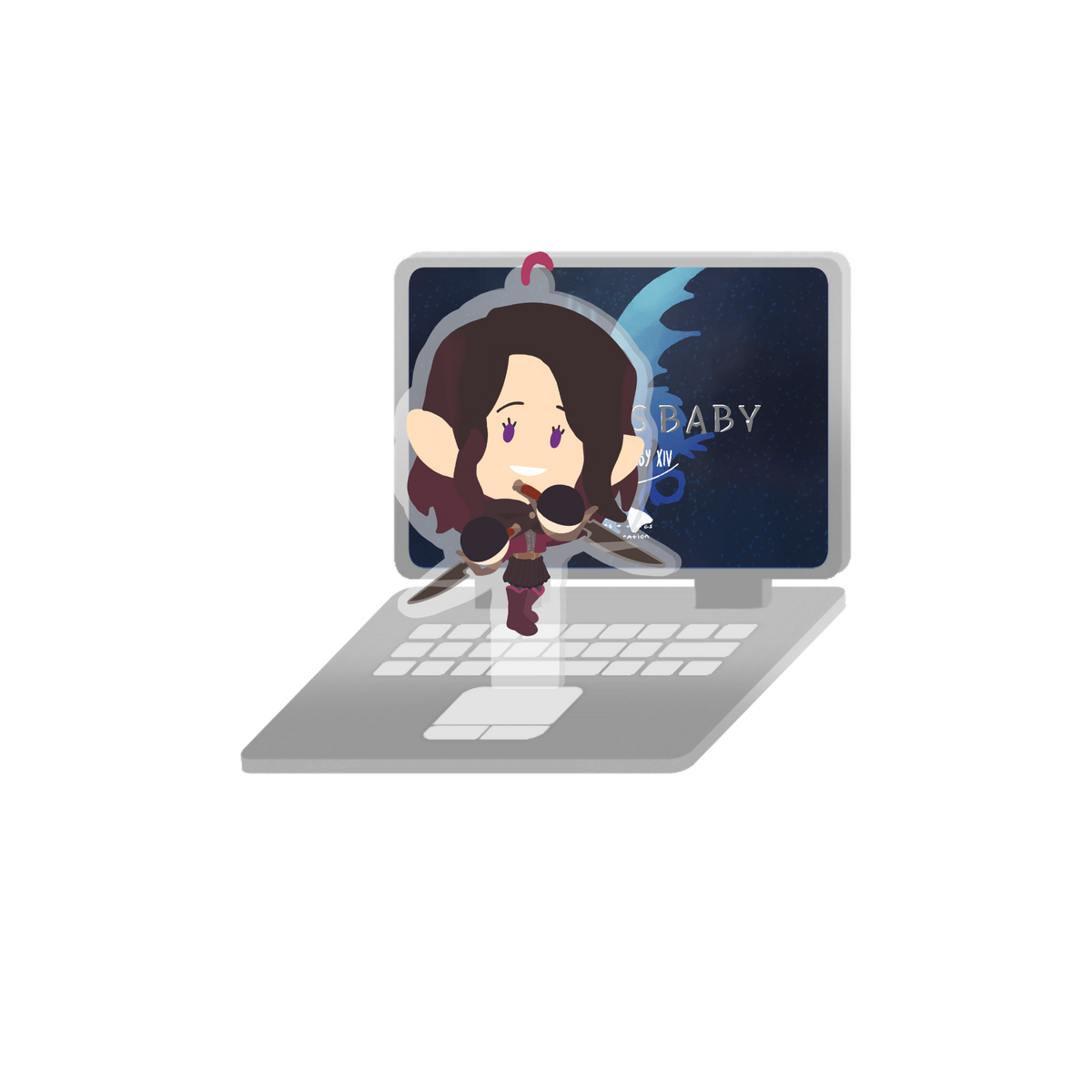 Custom Blorbo Puter Standee & Charm