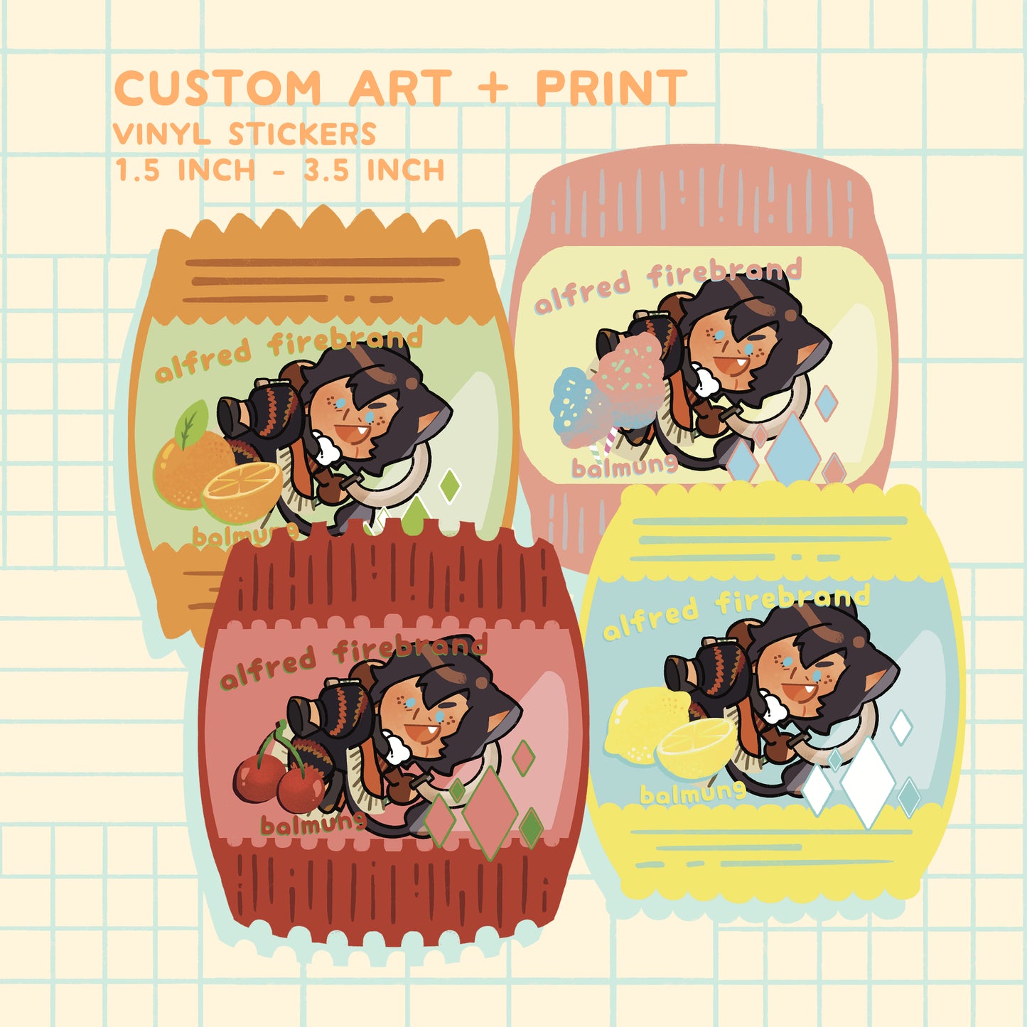 Custom Stickers ( ART + PRINT )
