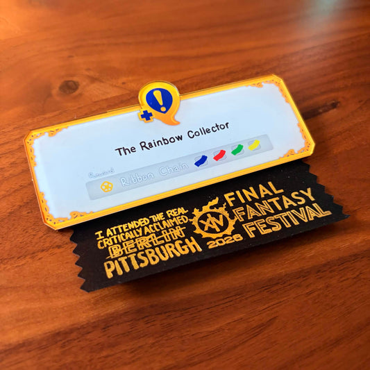 Rainbow Ribbon Collector Pin