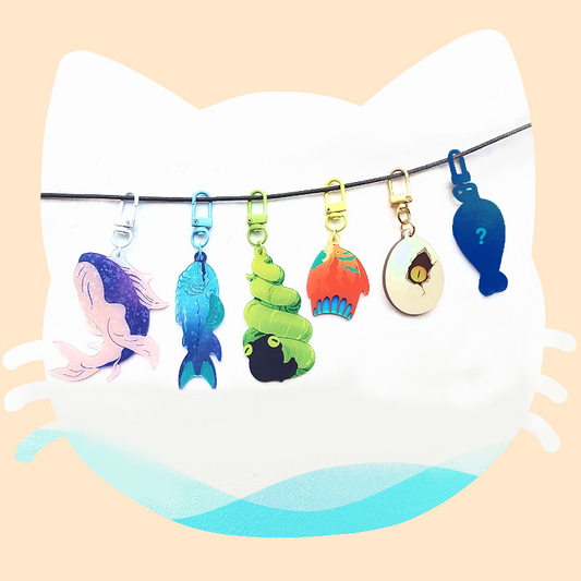 FFXIV Random Catch!!! Big Fish Acrylic Charms - 2nd Haul