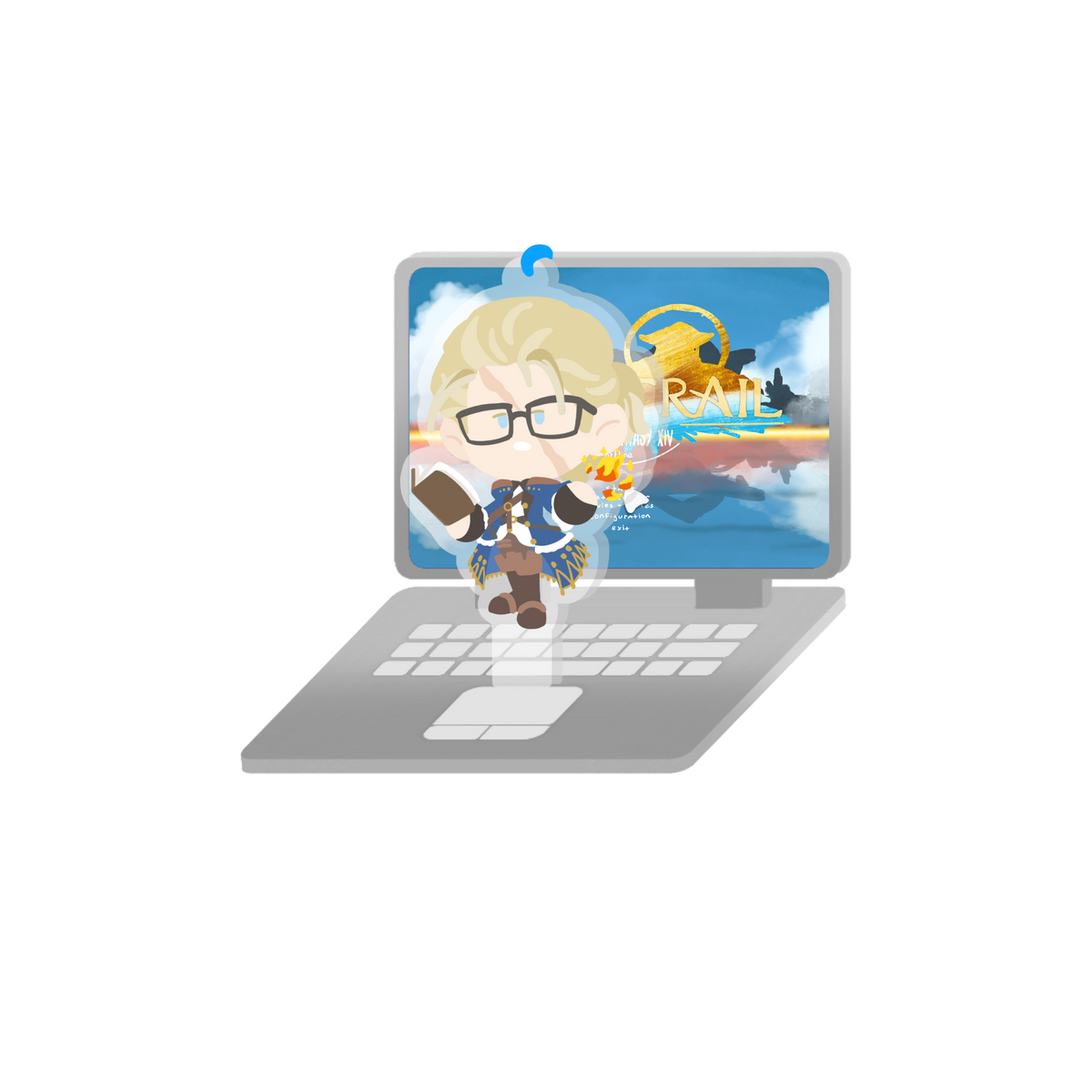 Custom Blorbo Puter Standee & Charm