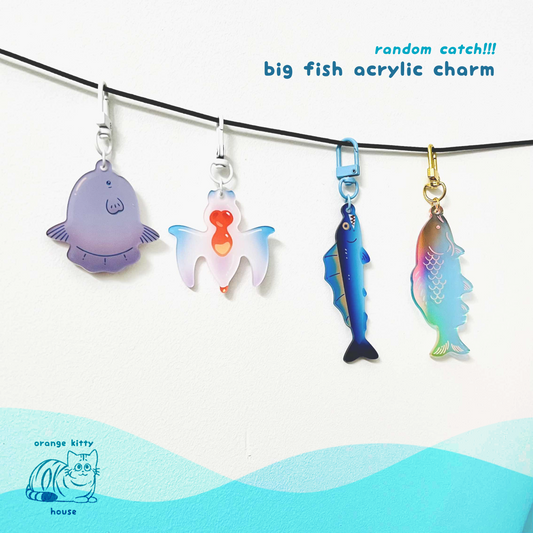 FFXIV Random Catch!!! Big Fish Acrylic Charms