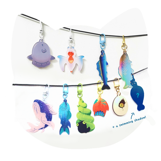 Random Catch!!! Big Fish Acrylic Charms