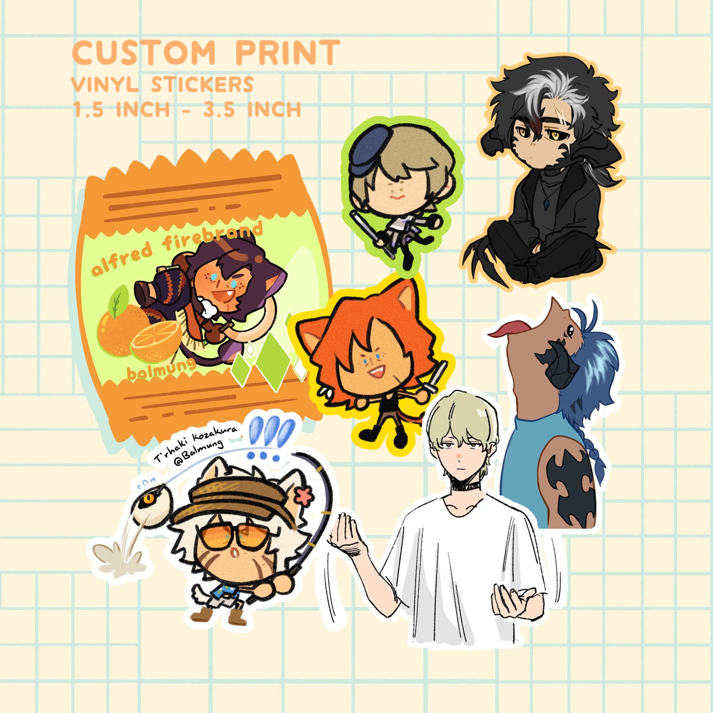 Custom Stickers (PRINT ONLY)