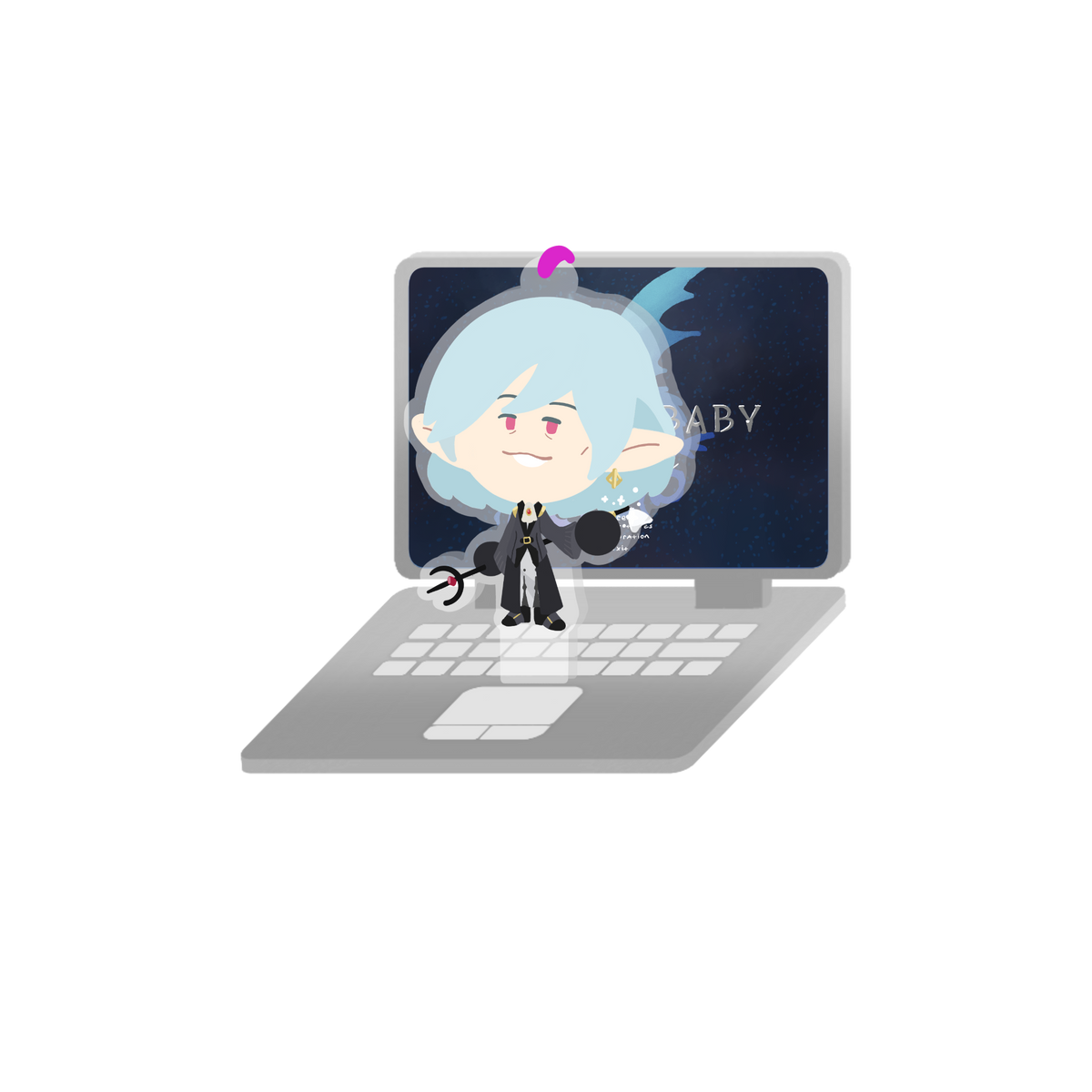 Custom Blorbo Puter Standee & Charm
