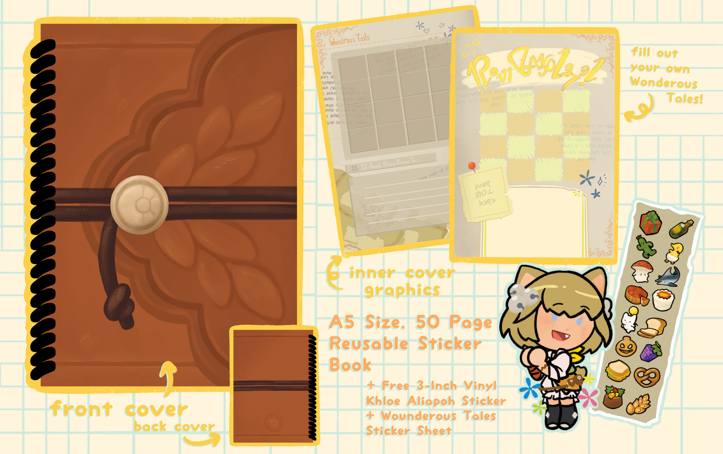 Wondrous Tales Reusable Sticker Book
