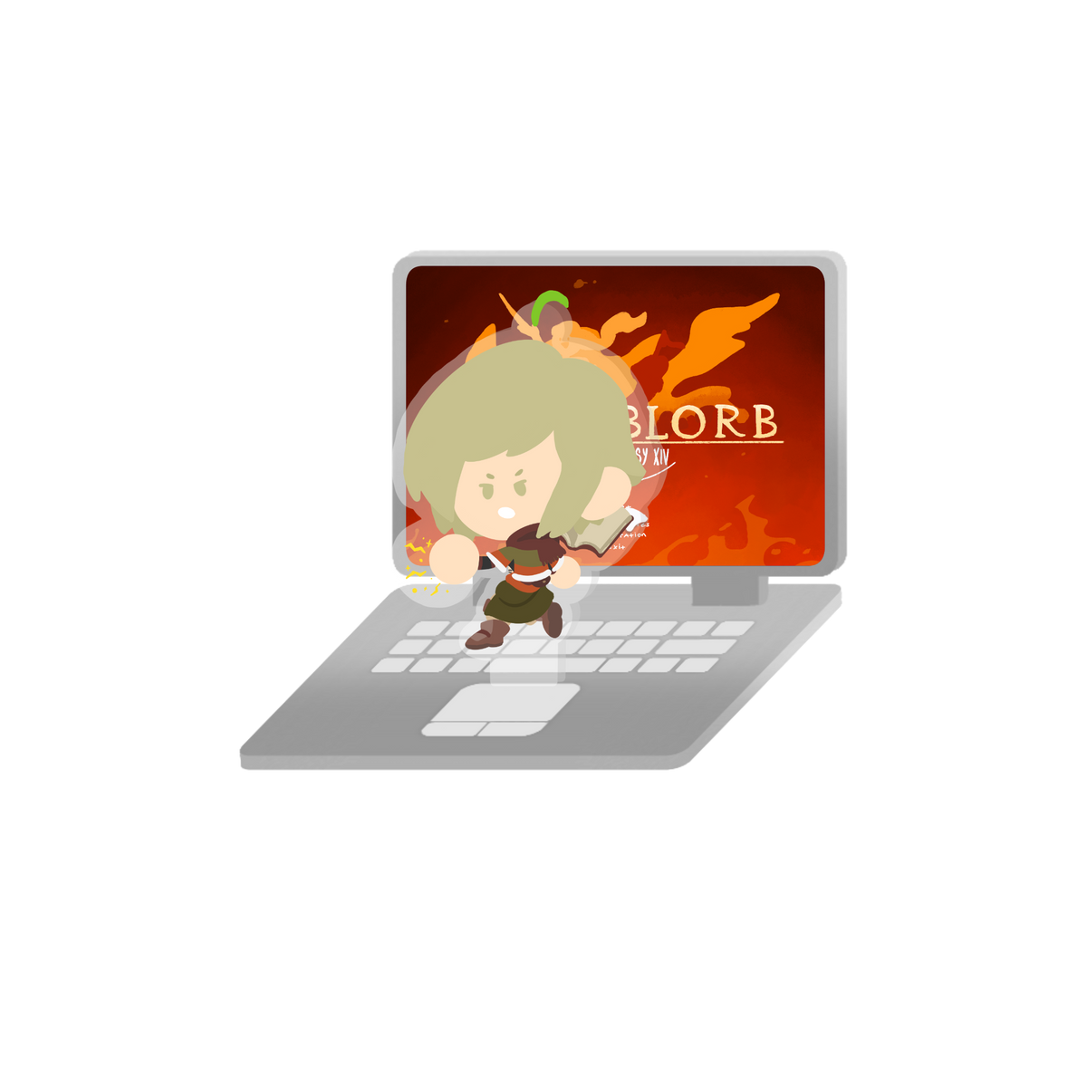 Custom Blorbo Puter Standee & Charm